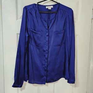 Royal blue blouse